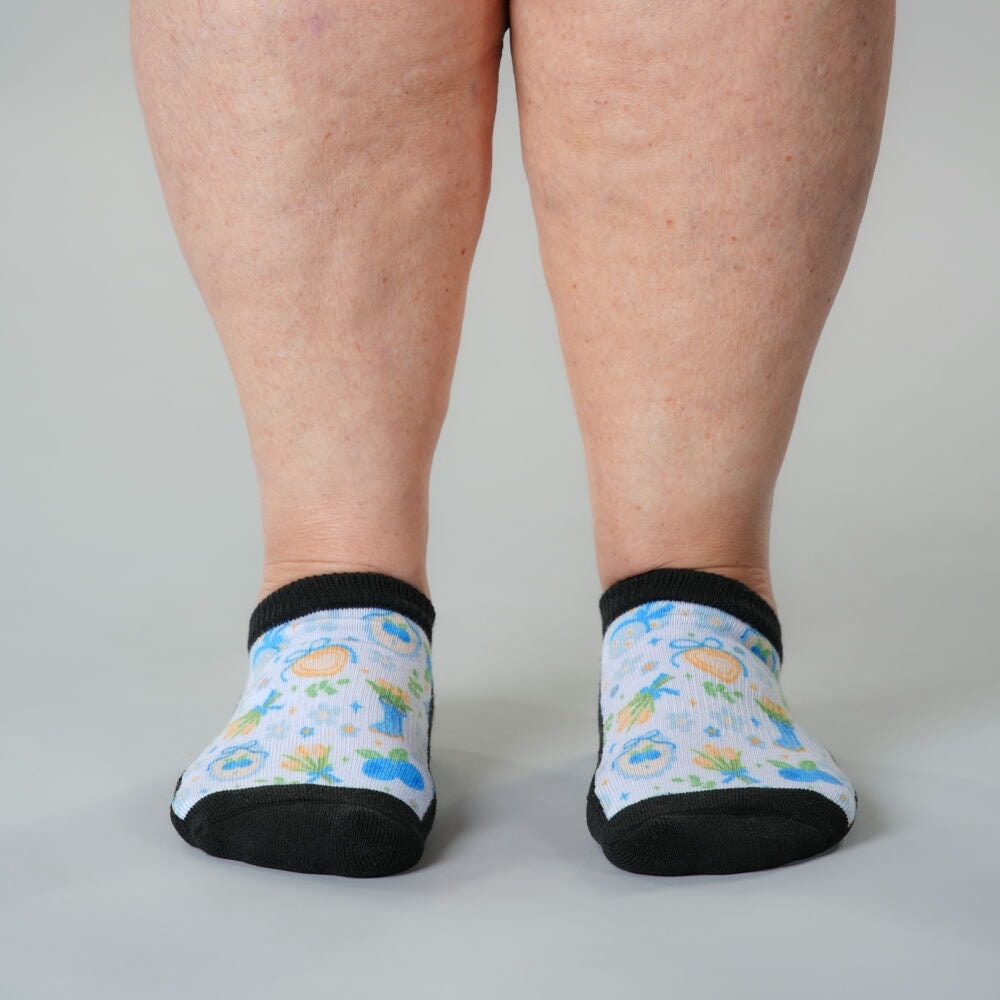 Berry Blue Ankle Socks