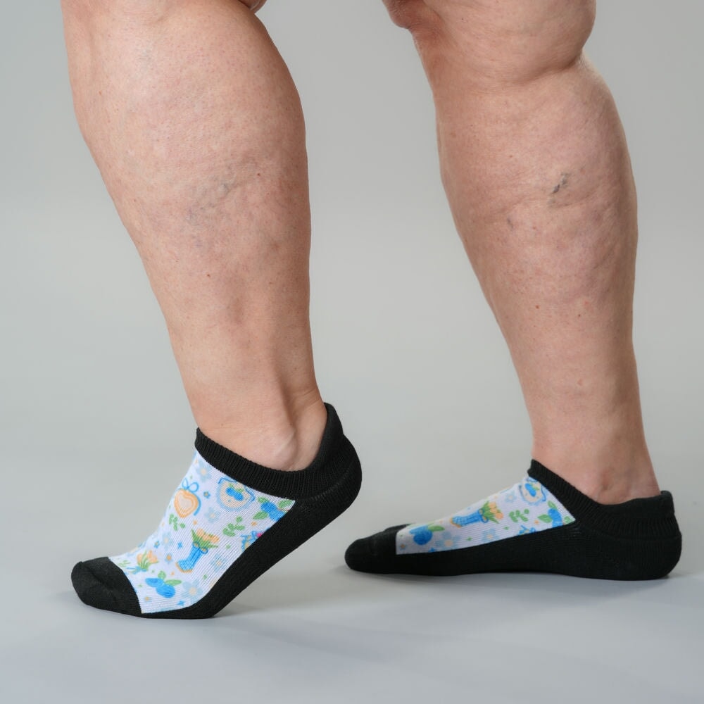 Berry Blue Ankle Socks