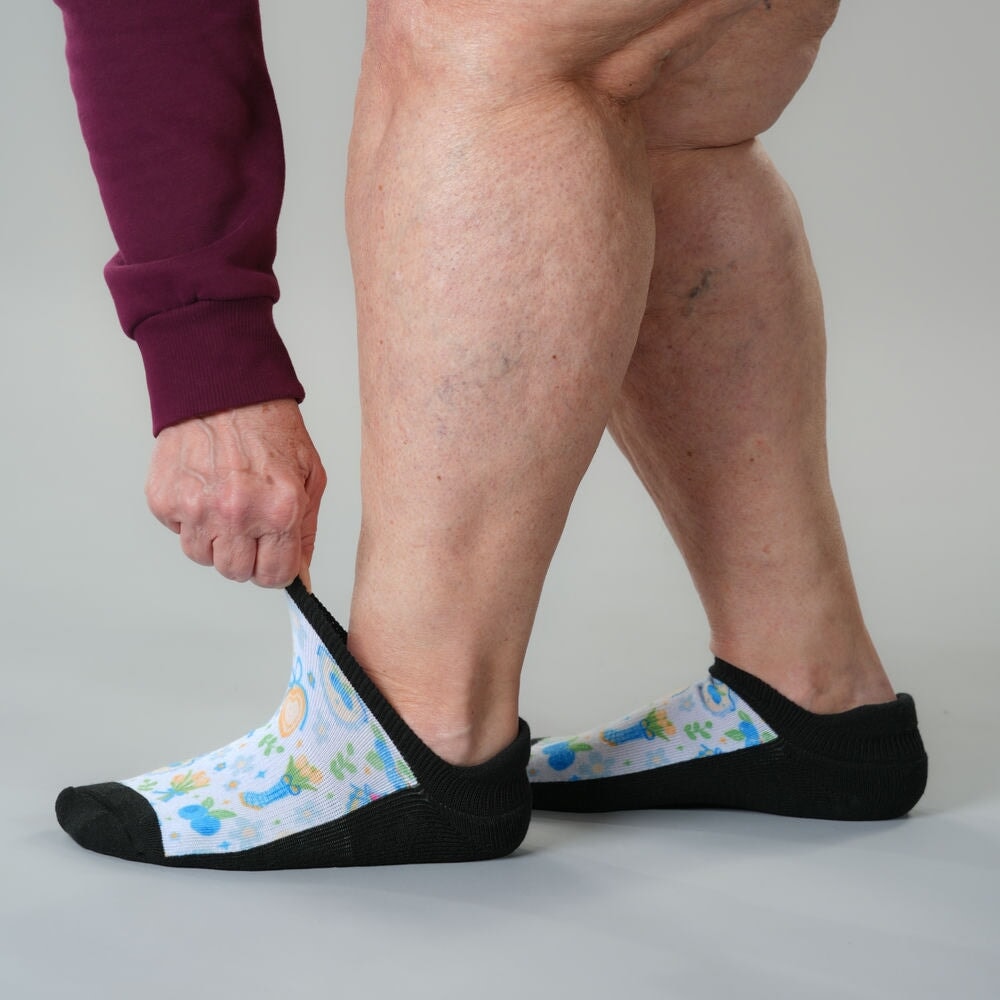Berry Blue Ankle Socks