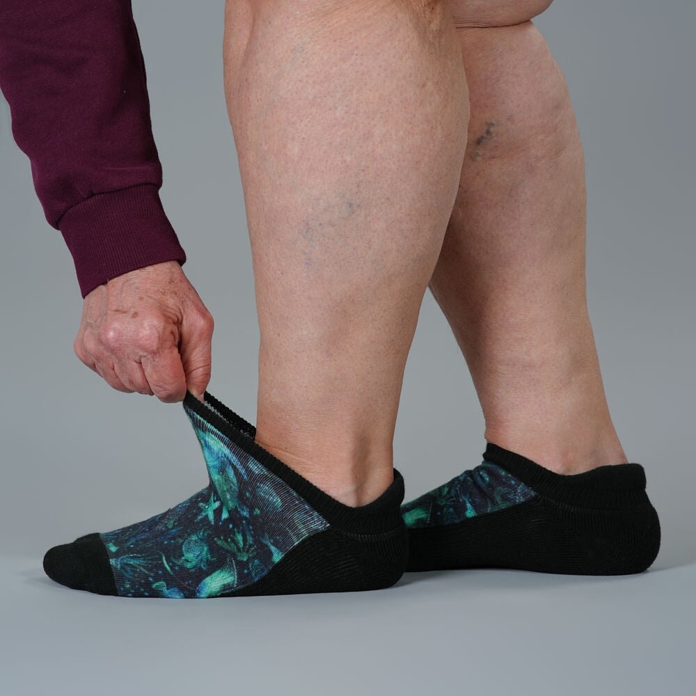 Mandala Ocean Ankle Socks
