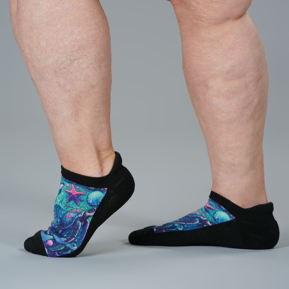 Iridescent Sealife Ankle Socks
