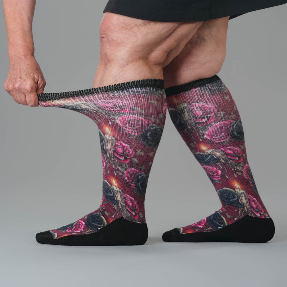 Gothic Rose EasyStretch™ Socks