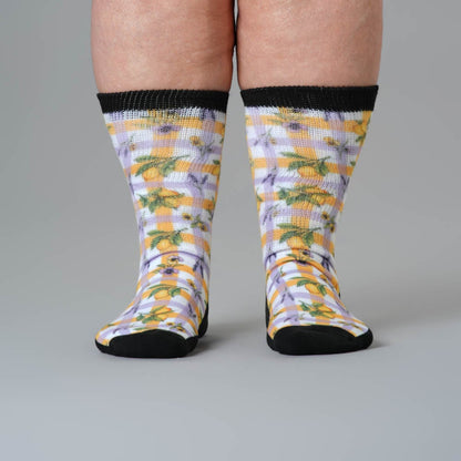 Lavender Lemon EasyStretch™ Socks