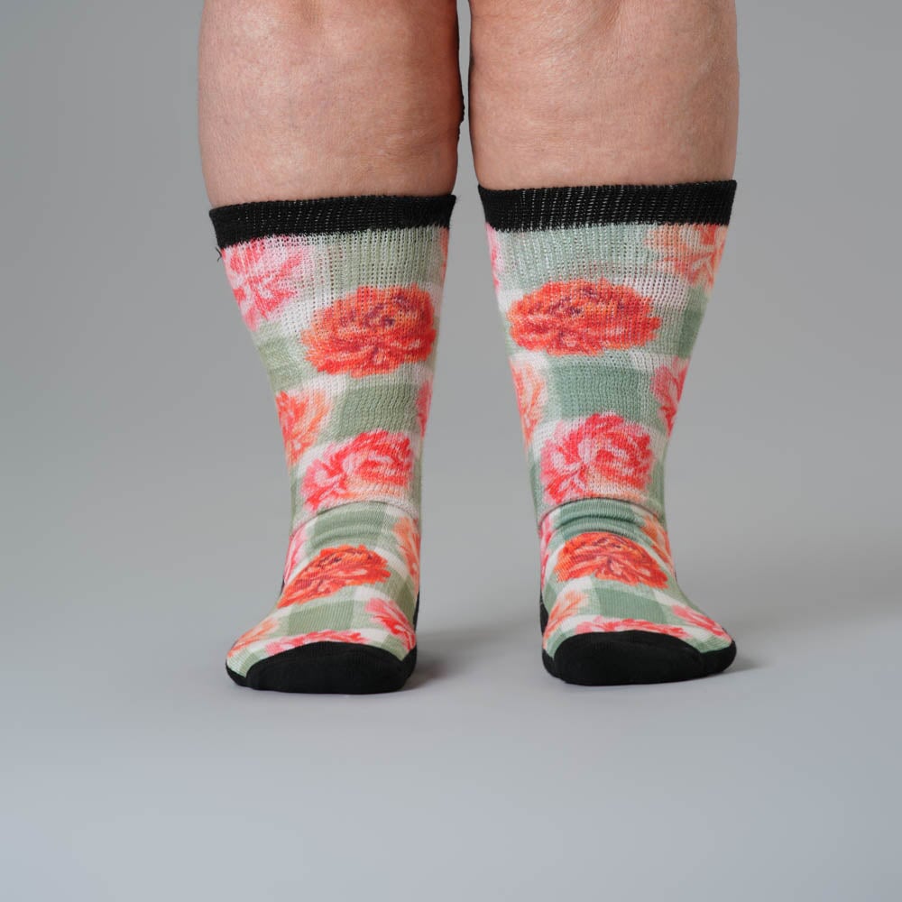 Peony Blooms EasyStretch™ Socks