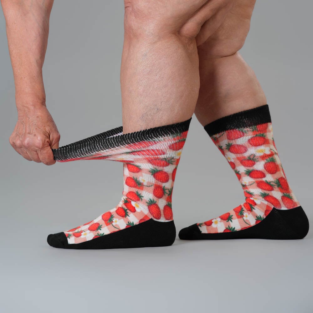Strawberry Patch EasyStretch™ Socks