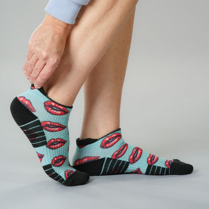 Vintage Kiss Ankle Compression Socks