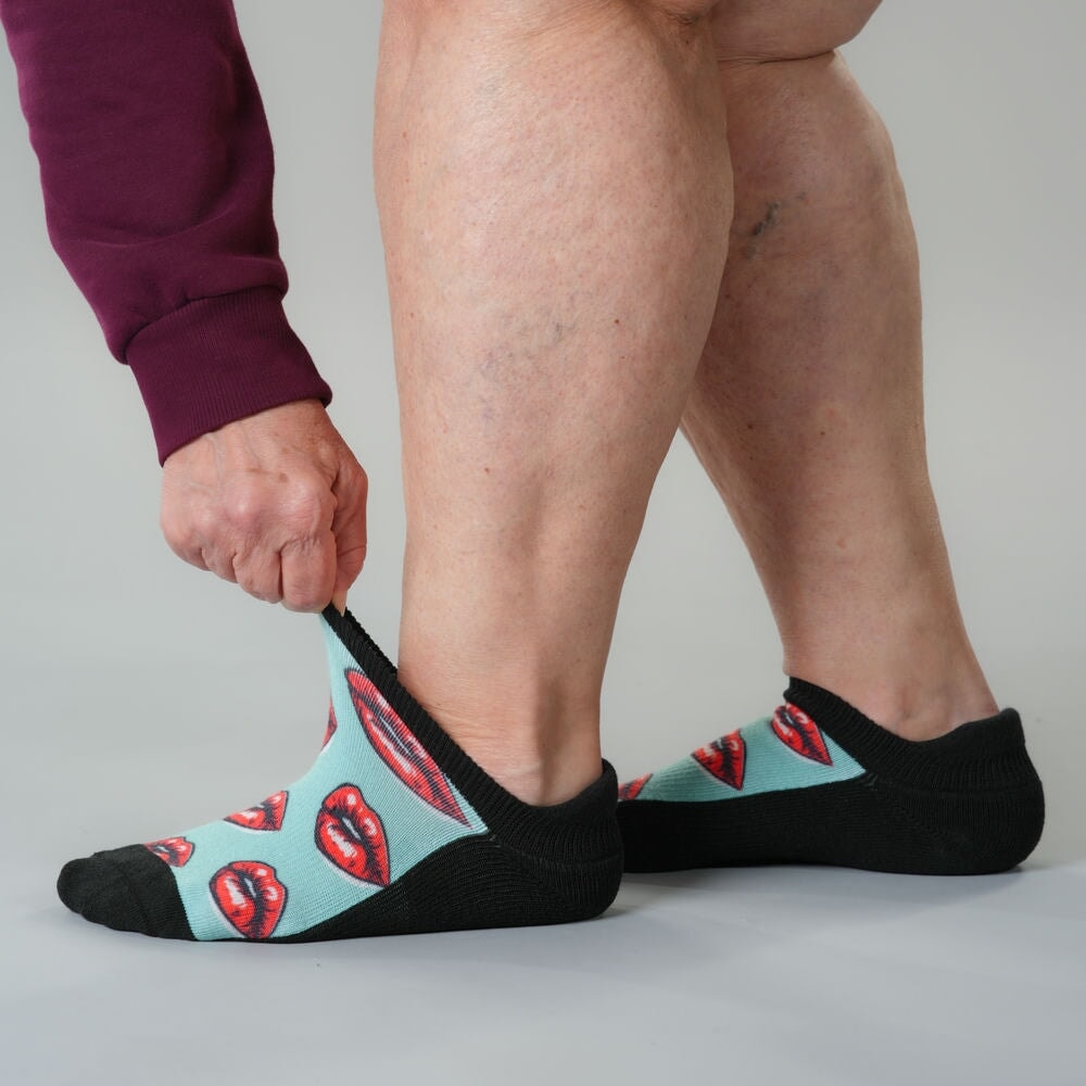 Vintage Kiss Ankle Socks
