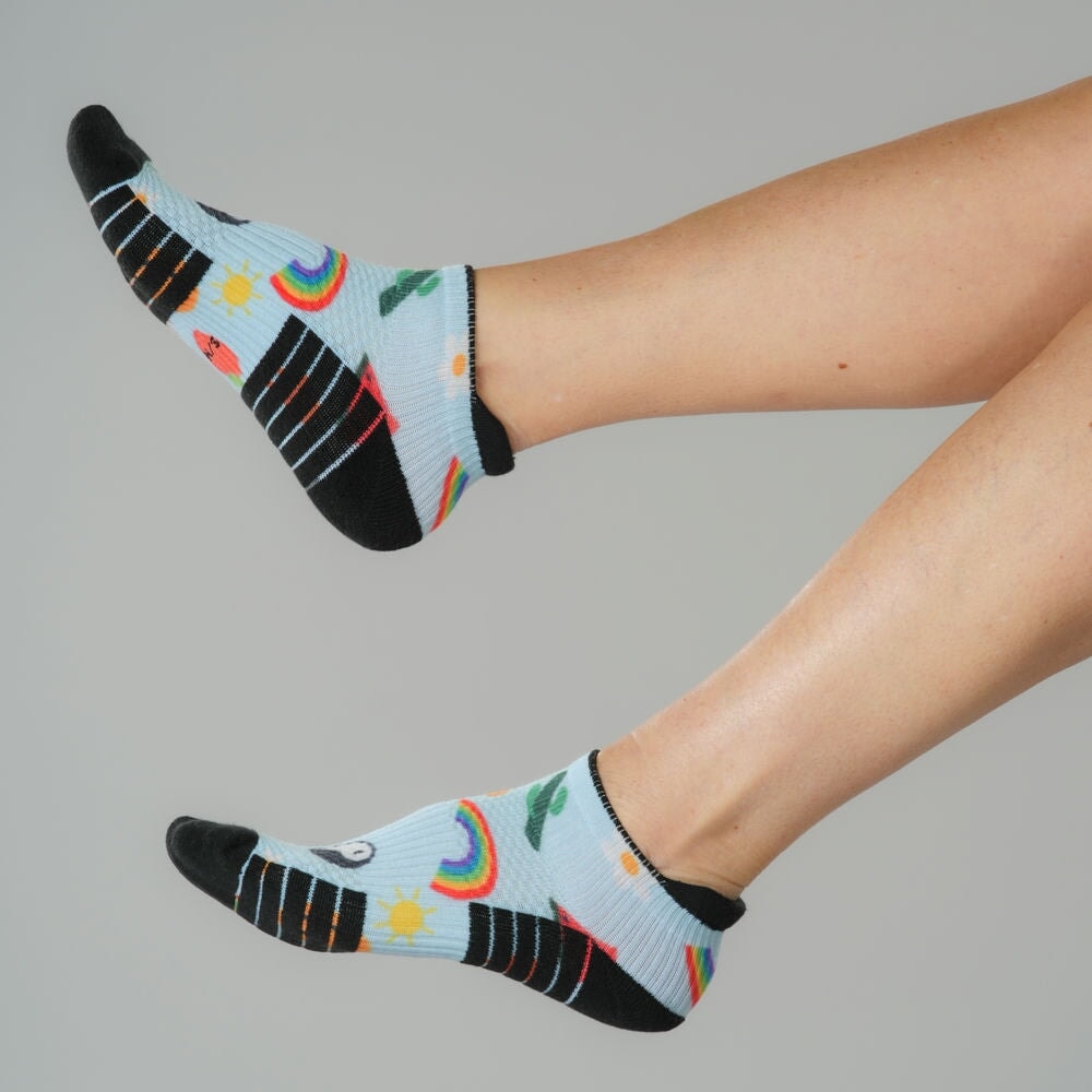 Peace Ankle Compression Socks