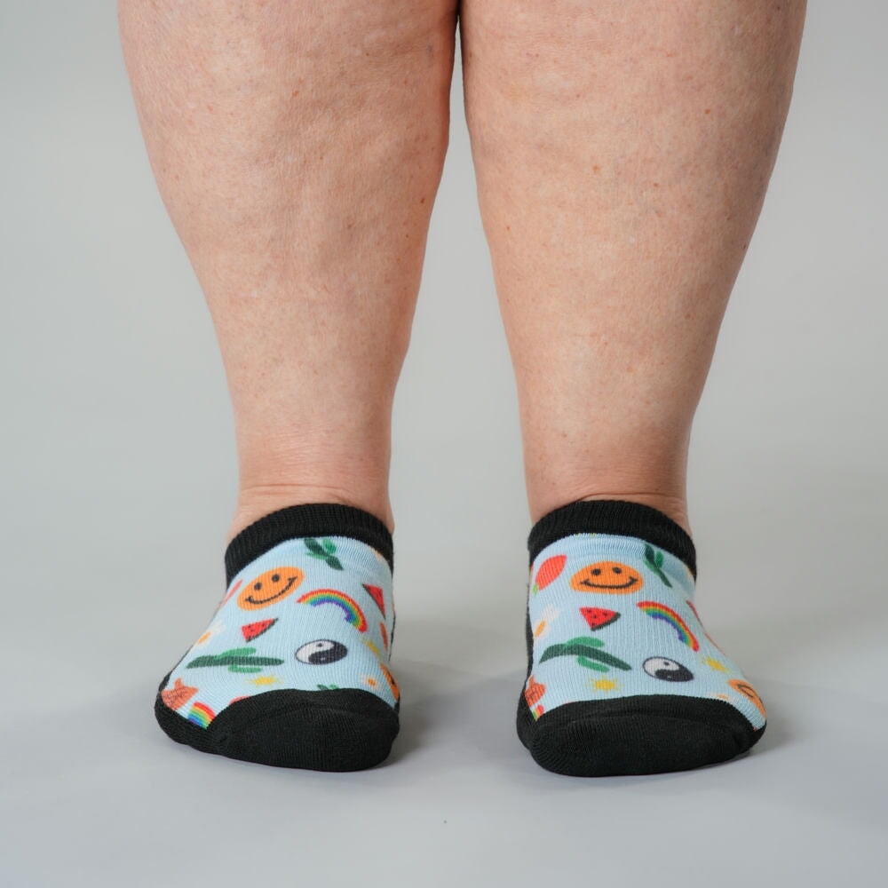 Happy Vibes Ankle Socks 5-Pack Bundle