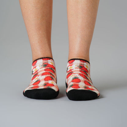 Gingham Garden Ankle Compression Socks 5-Pack Bundle