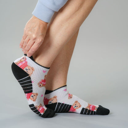 Sweetheart Bear Ankle Compression Socks