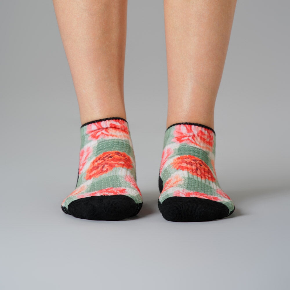 Gingham Garden Ankle Compression Socks 5-Pack Bundle