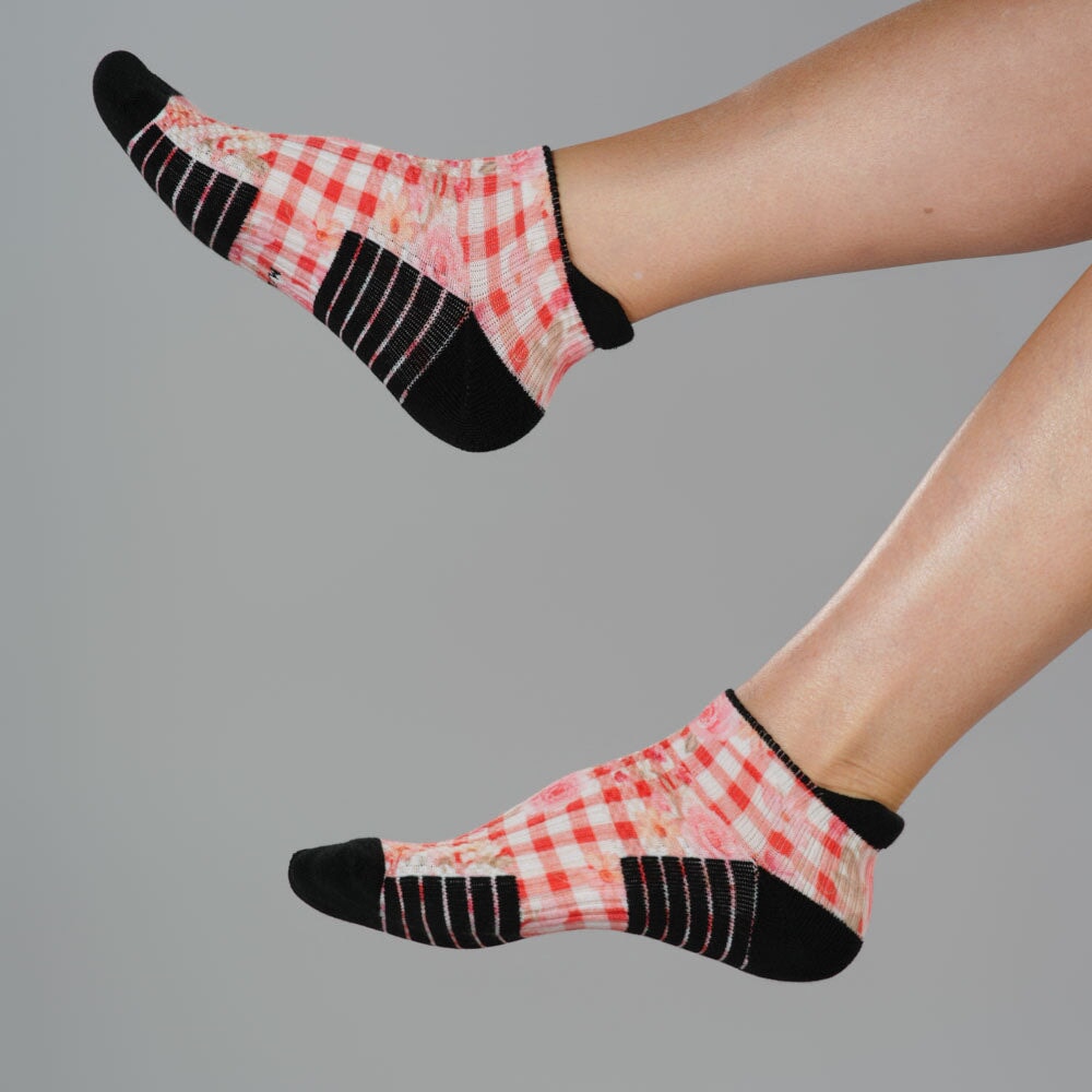 Cottage Rose Ankle Compression Socks