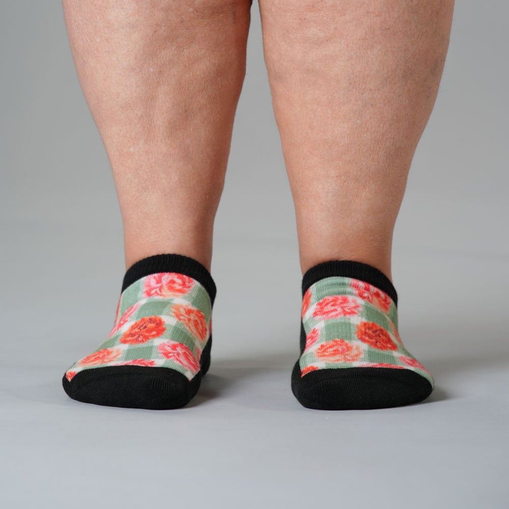 Gingham Garden Ankle Socks 5-Pack Bundle