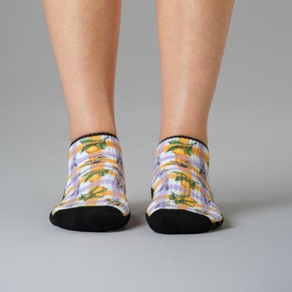 Gingham Garden Ankle Compression Socks 5-Pack Bundle