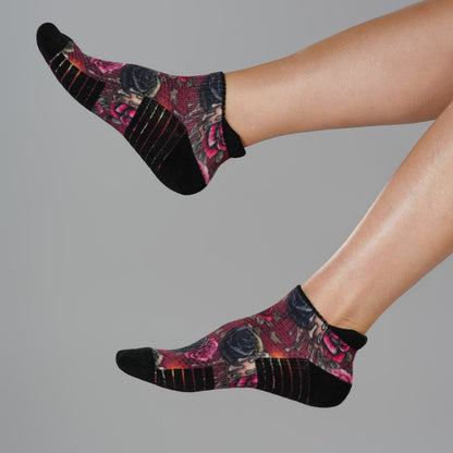 Gothic Rose Ankle Compression Socks
