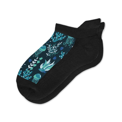 Jellyfish Blues Ankle Socks