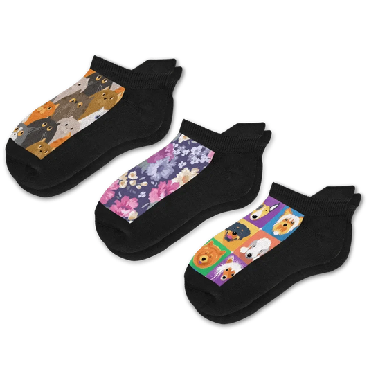Paws & Petals Ankle Socks Bundle 3-Pack