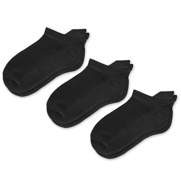Black Ankle Socks Bundle 3-Pack