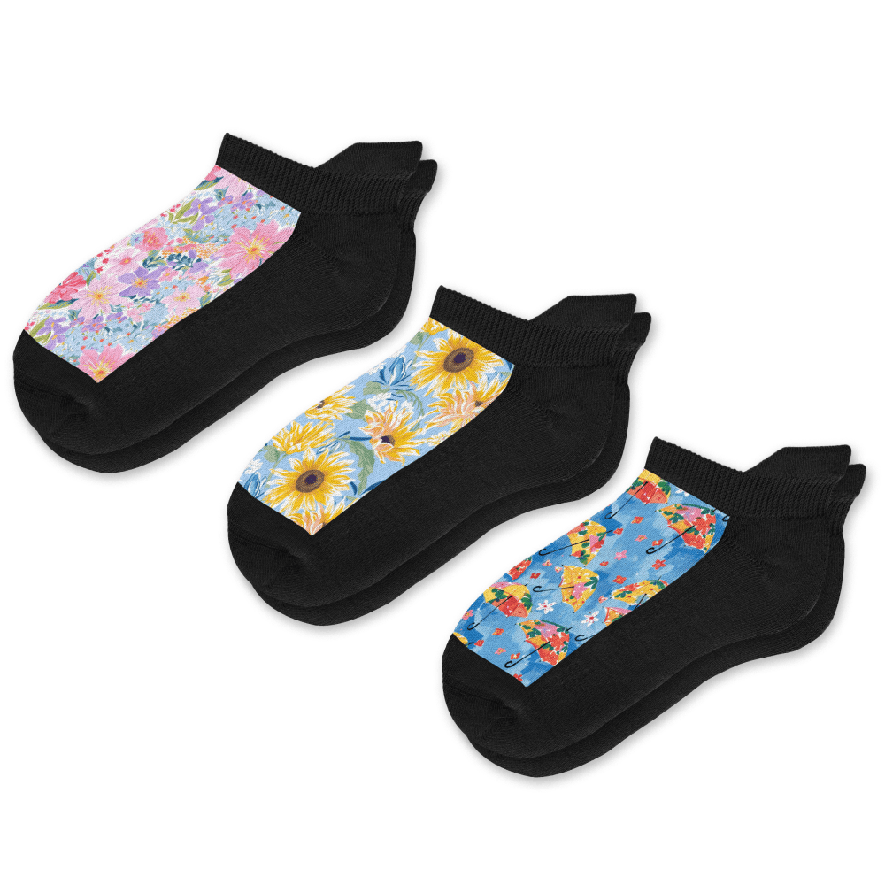 Bloom Ankle Socks 3-Pack Bundle