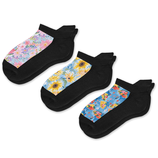 Bloom Ankle Socks 3-Pack Bundle