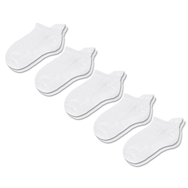 White Ankle Socks Bundle 5-Pack
