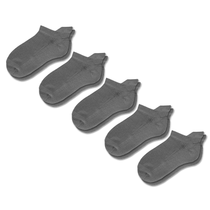 Gray Ankle Socks Bundle 5-Pack
