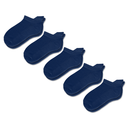 Navy Blue Ankle Socks Bundle 5-Pack