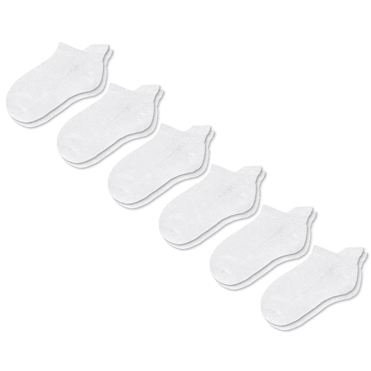 White Ankle Socks Bundle 6-Pack