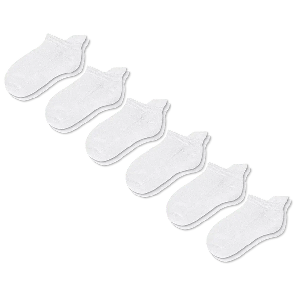 White Ankle Socks Bundle 6-Pack