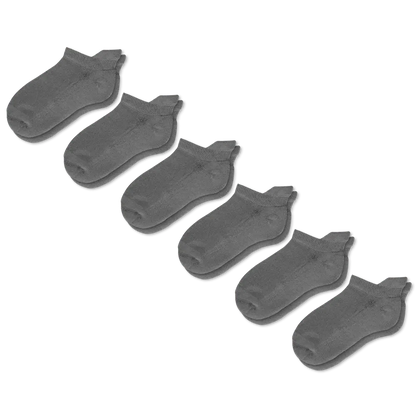 Gray Ankle Socks Bundle 6-Pack