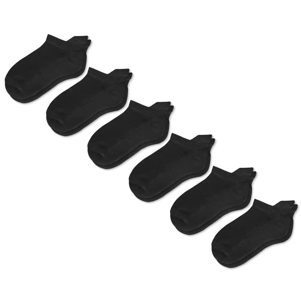 Black Ankle Socks Bundle 6-Pack