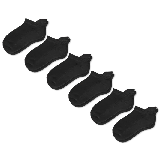 Black Ankle Socks Bundle 6-Pack