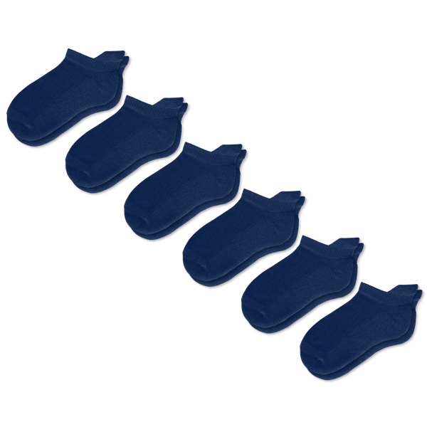 Navy Blue Ankle Socks Bundle 6-Pack