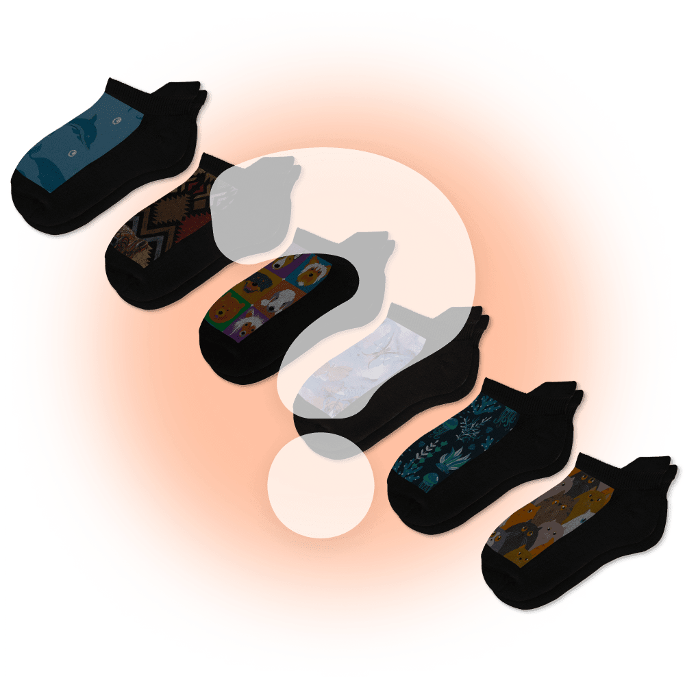 Mystery Ankle Socks Bundle 6-Pack