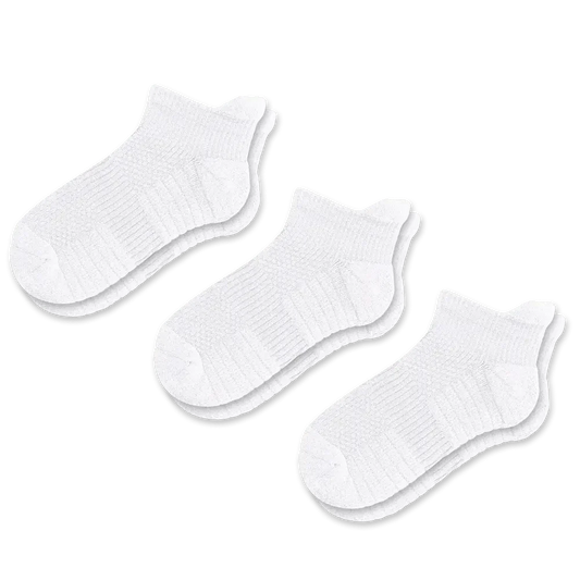 White Ankle Compression Socks Bundle 3-Pack