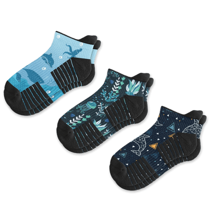 Marine Ankle Compression Socks 3-Pack Bundle