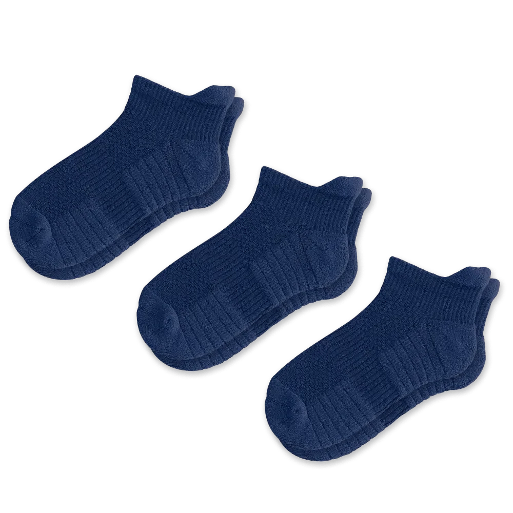 Navy Blue Ankle Compression Socks Bundle 3-Pack