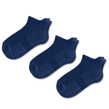 Navy Blue Ankle Compression Socks Bundle 3-Pack