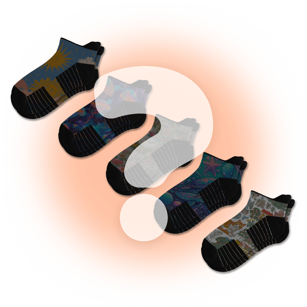 Mystery Ankle Compression Socks 5-Pack
