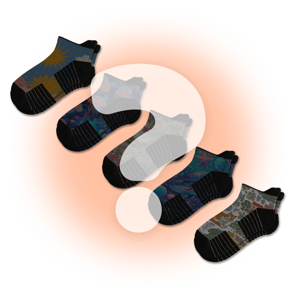 Mystery Ankle Compression Socks 5-Pack