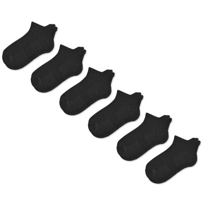 Black Ankle Compression Socks Bundle 6-Pack