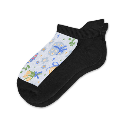 Berry Blue Ankle Socks