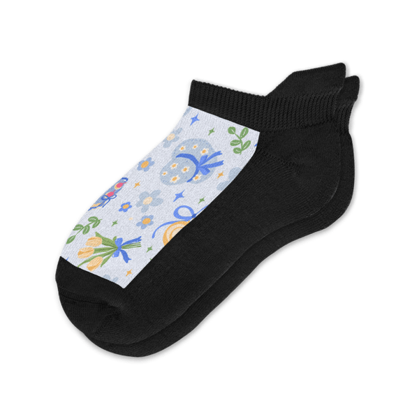Berry Blue Ankle Socks