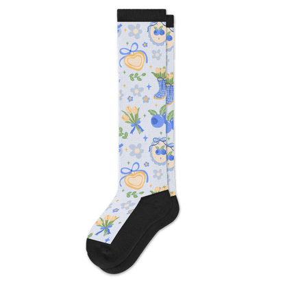 Berry Blue EasyStretch™ Socks
