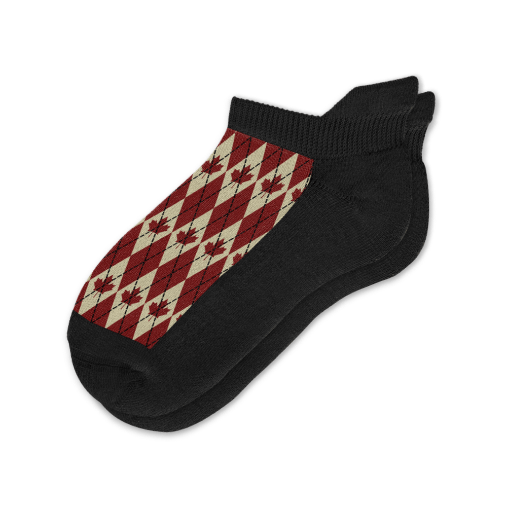 Canadian Argyle Ankle Socks