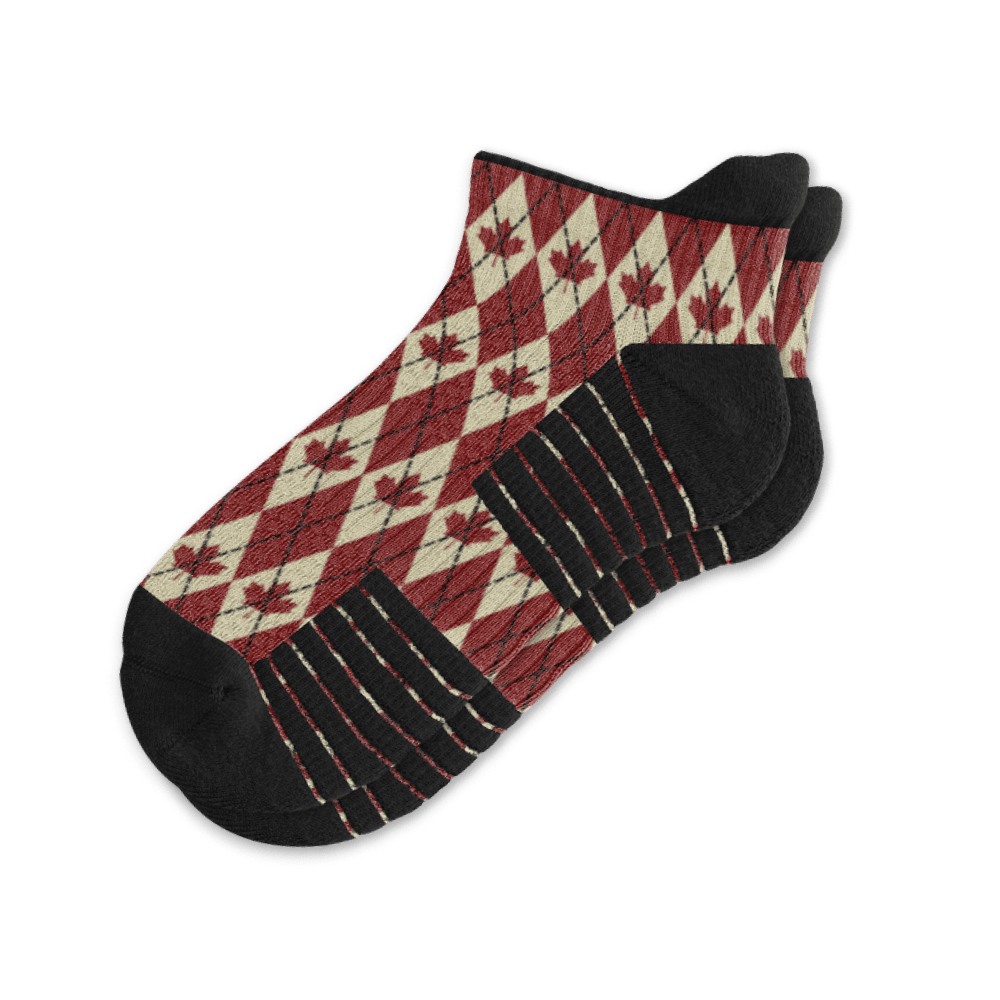 Canadian Argyle Ankle Compression Socks