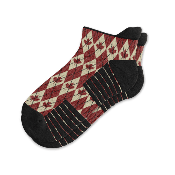 Canadian Argyle Ankle Compression Socks