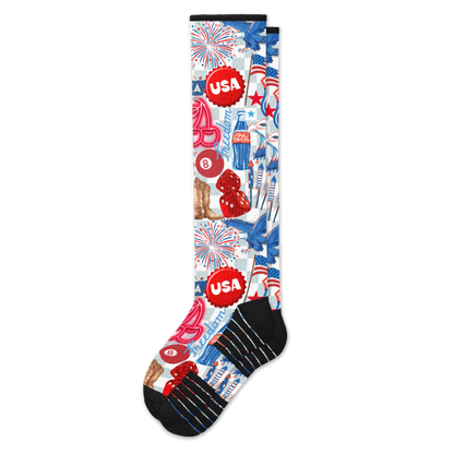 Classic Americana Compression Socks