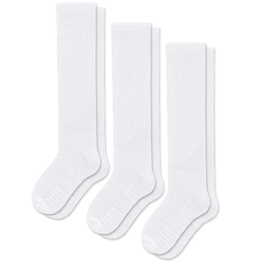 White Compression Socks Bundle 3-Pack